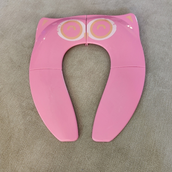 Gimars Non Slip Folding Travel/Portable Pink Owl Travel Potty Seat & Bag - Picture 2 of 4